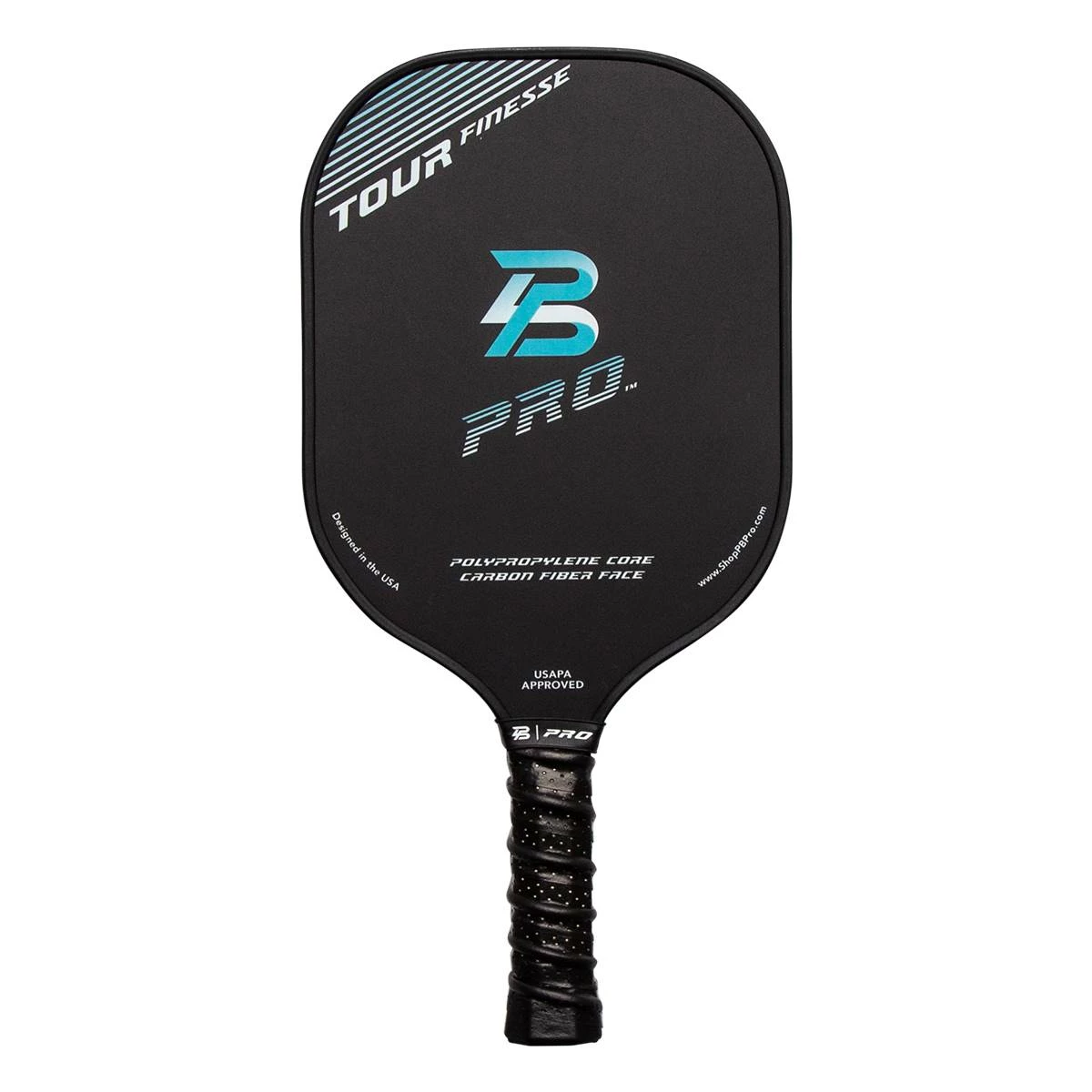 PB Pro Tour Finesse Middleweight Carbon Fiber Pickleball Paddle 3 PB Pro Tour Finesse Middleweight Carbon Fiber Pickleball Paddle - Image 3