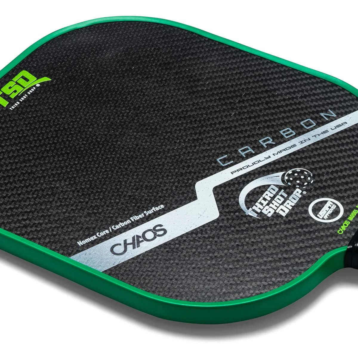 Third Shot Drop Chaos B Special Edition Middleweight Carbon Fiber Pickleball Paddle 2 Third Shot Drop Chaos B Special Edition Middleweight Carbon Fiber Pickleball Paddle - Image 2