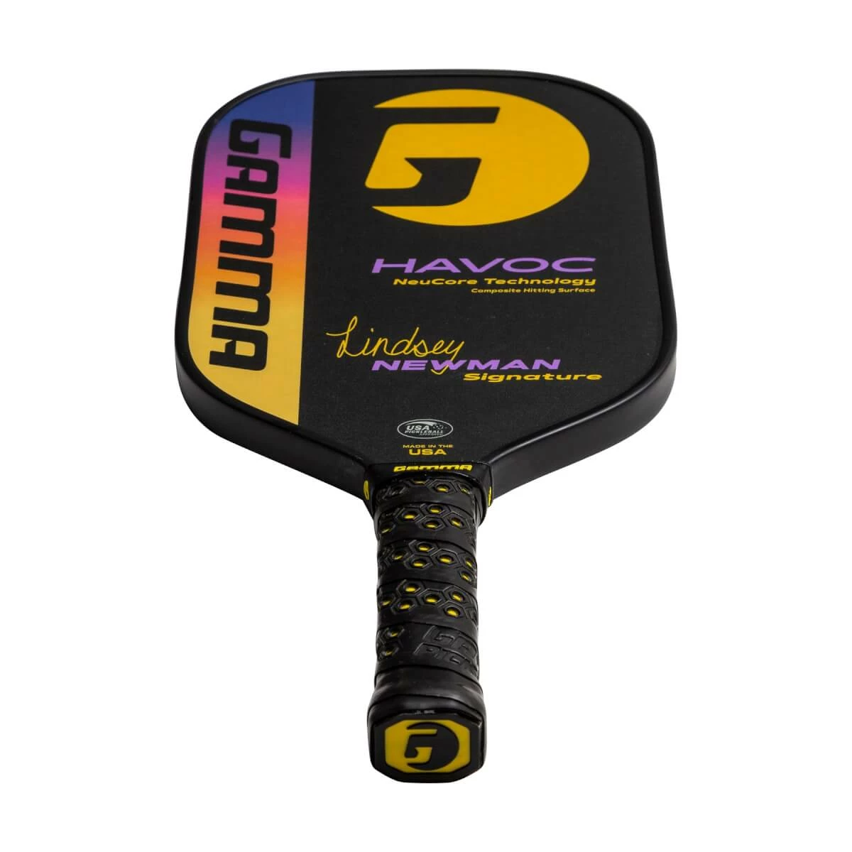 GAMMA Lindsey Newman Havoc Middleweight Composite Pickleball Paddle 4 GAMMA Lindsey Newman Havoc Middleweight Composite Pickleball Paddle - Image 4