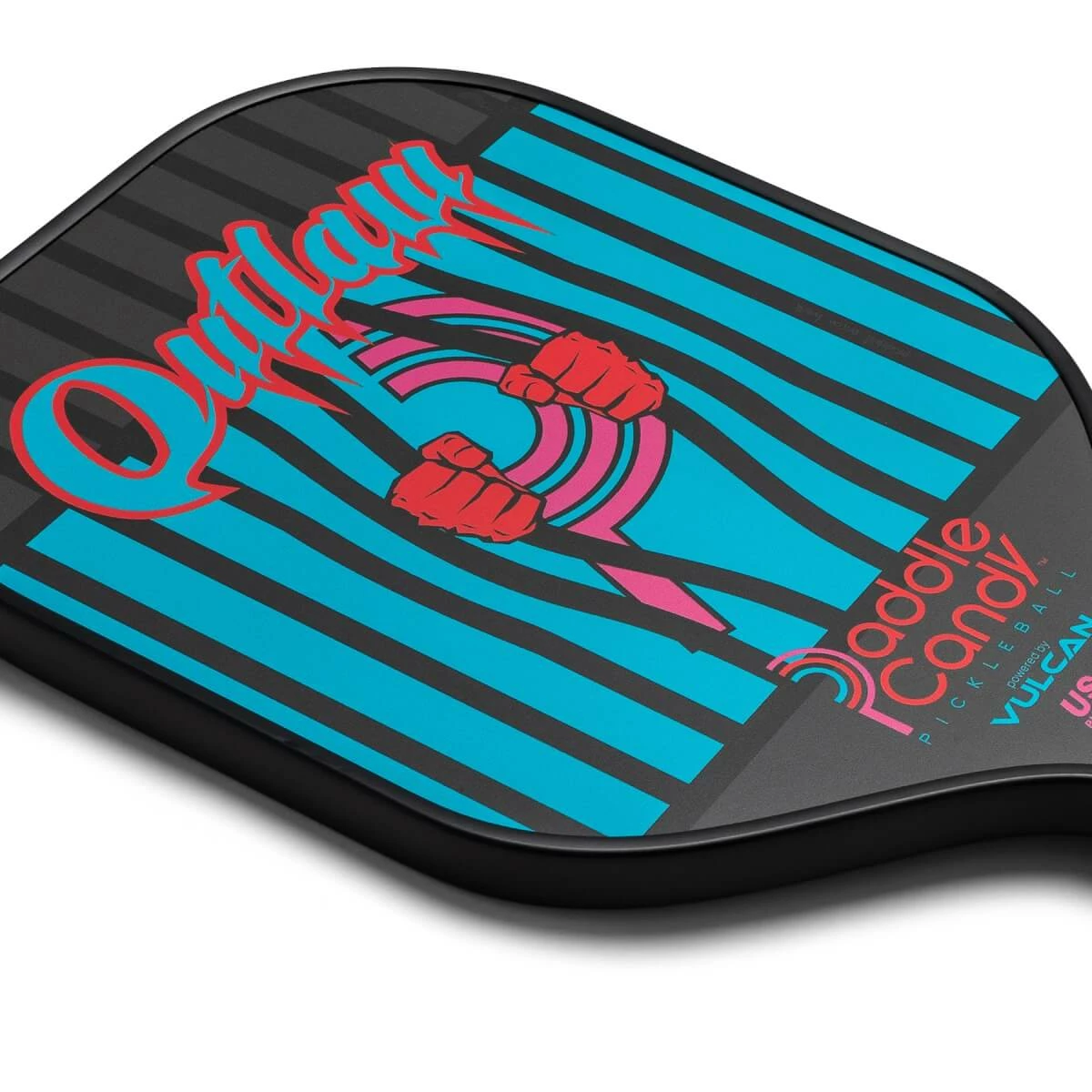 Vulcan Paddle Candy Outlaw Middleweight Carbon Fiber Pickleball Paddle 2 Vulcan Paddle Candy Outlaw Middleweight Carbon Fiber Pickleball Paddle - Image 2