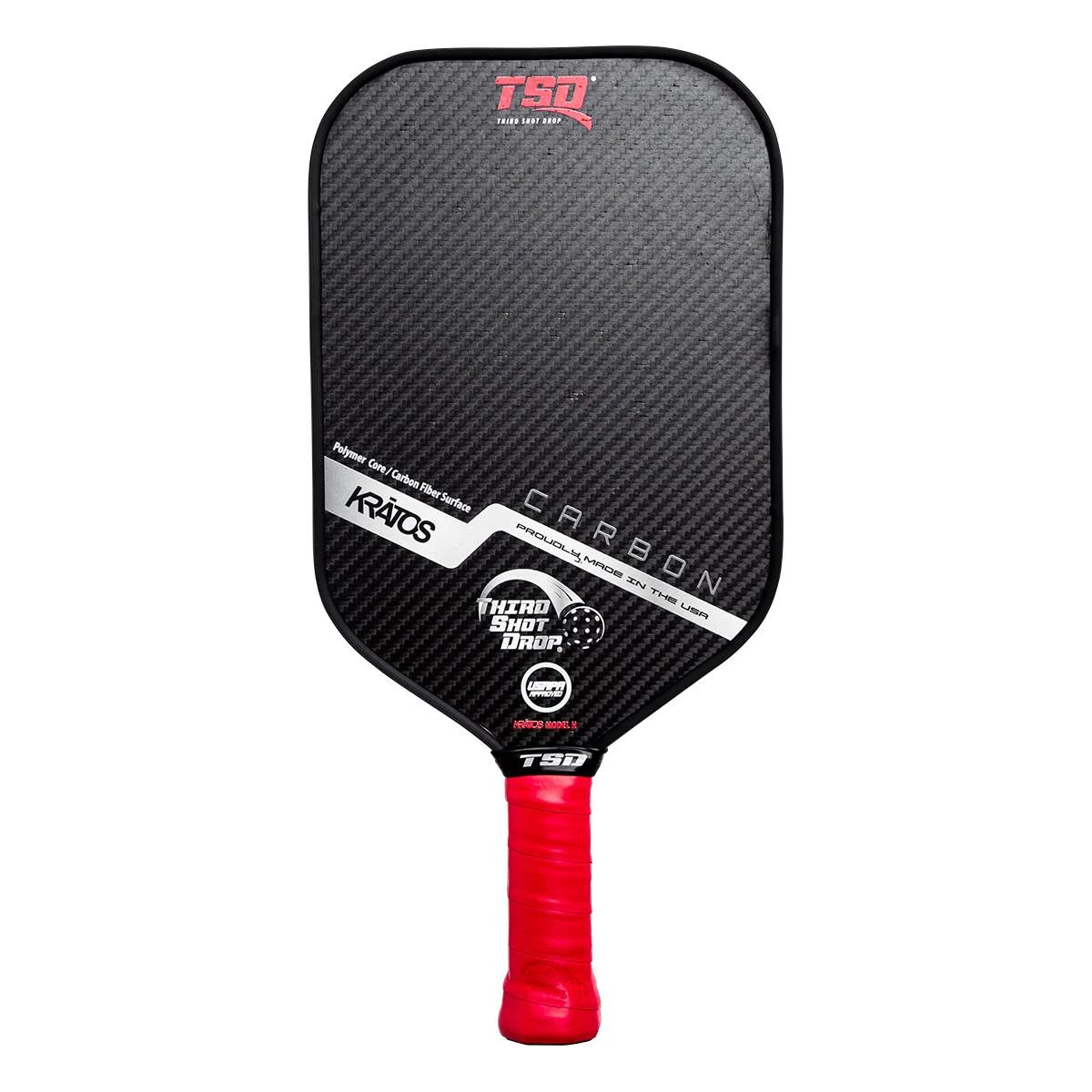 Third Shot Drop KRATOS H Special Edition Middleweight Carbon Fiber Pickleball Paddle 3 Third Shot Drop KRATOS H Special Edition Middleweight Carbon Fiber Pickleball Paddle - Image 3
