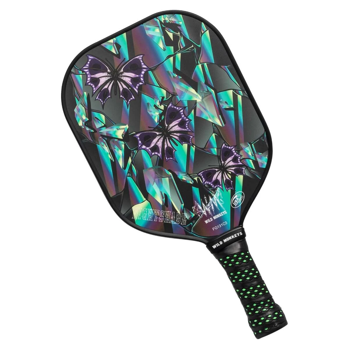 Wild Monkeys Nightshade Middleweight Composite Pickleball Paddle 1 Wild Monkeys Nightshade Middleweight Composite Pickleball Paddle