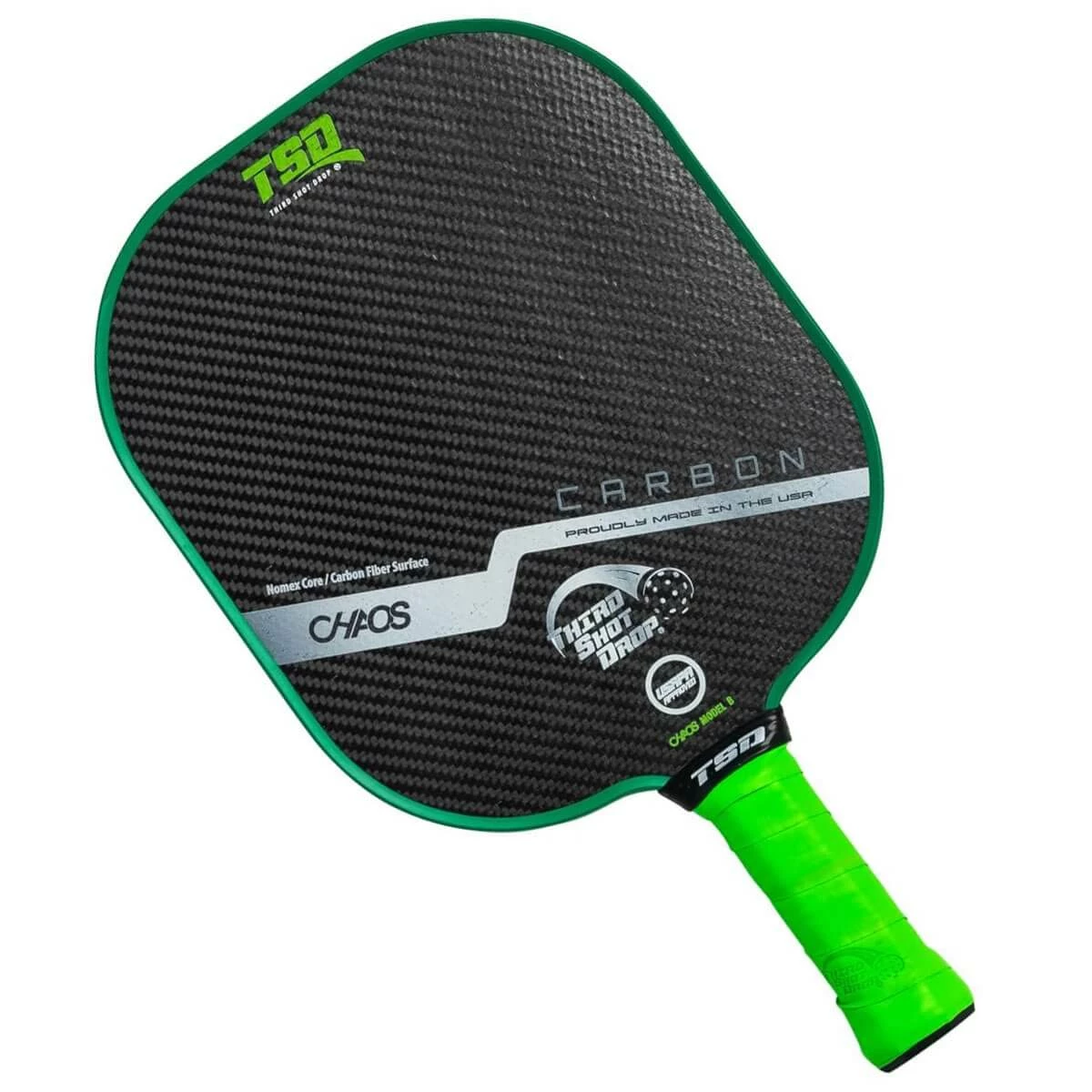 Third Shot Drop Chaos B Special Edition Middleweight Carbon Fiber Pickleball Paddle 1 Third Shot Drop Chaos B Special Edition Middleweight Carbon Fiber Pickleball Paddle