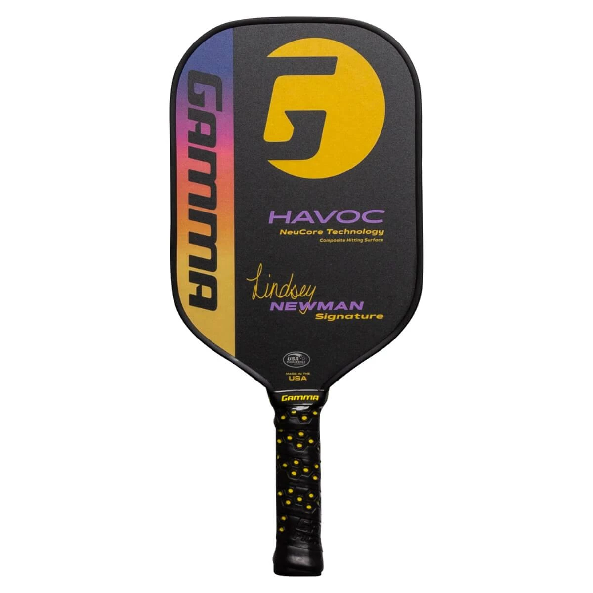 GAMMA Lindsey Newman Havoc Middleweight Composite Pickleball Paddle 3 GAMMA Lindsey Newman Havoc Middleweight Composite Pickleball Paddle - Image 3