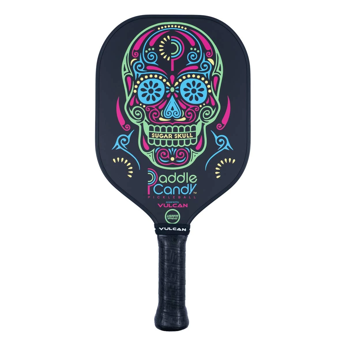 Vulcan Paddle Candy "Sugar Skull" Middleweight Carbon Fiber Pickleball Paddle 3 Vulcan Paddle Candy "Sugar Skull" Middleweight Carbon Fiber Pickleball Paddle - Image 3