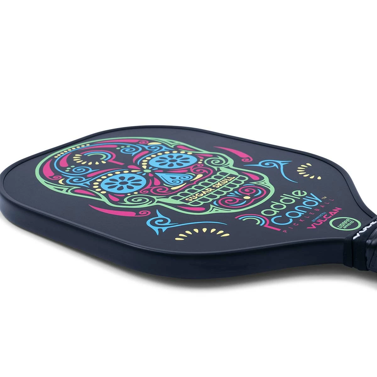 Vulcan Paddle Candy "Sugar Skull" Middleweight Carbon Fiber Pickleball Paddle 2 Vulcan Paddle Candy "Sugar Skull" Middleweight Carbon Fiber Pickleball Paddle - Image 2